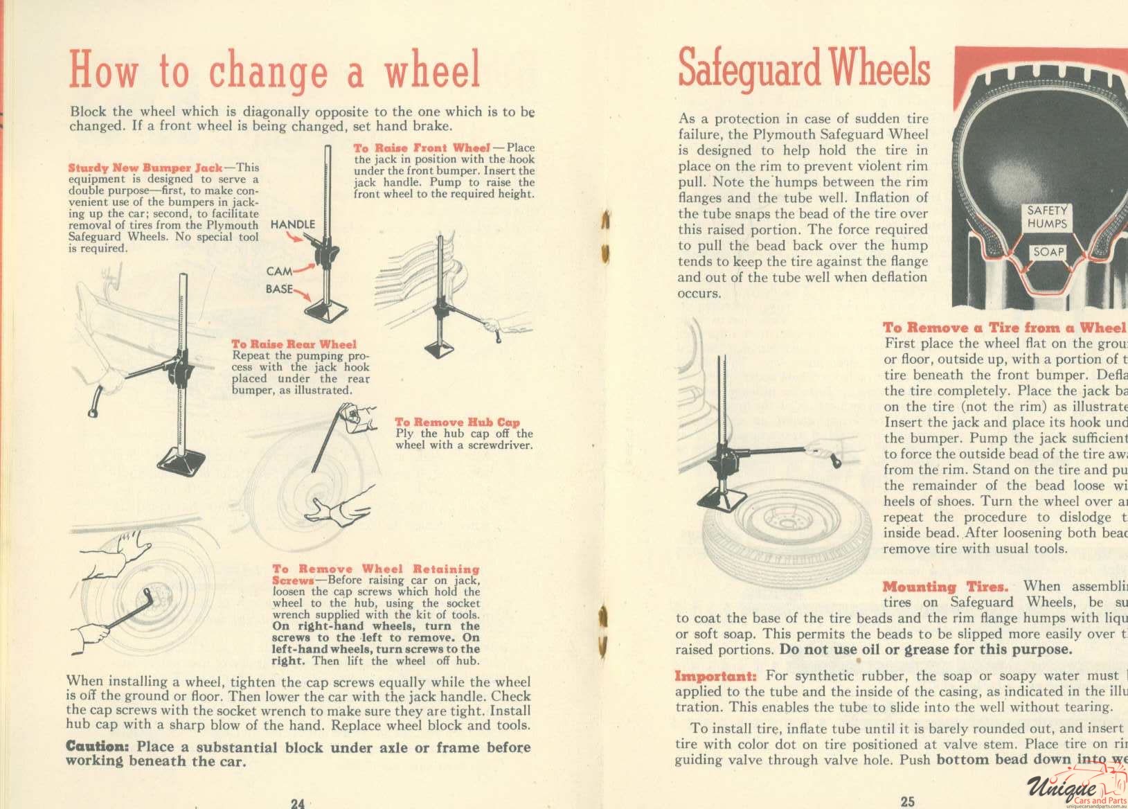 1948 Plymouth Owners Manual Page 9